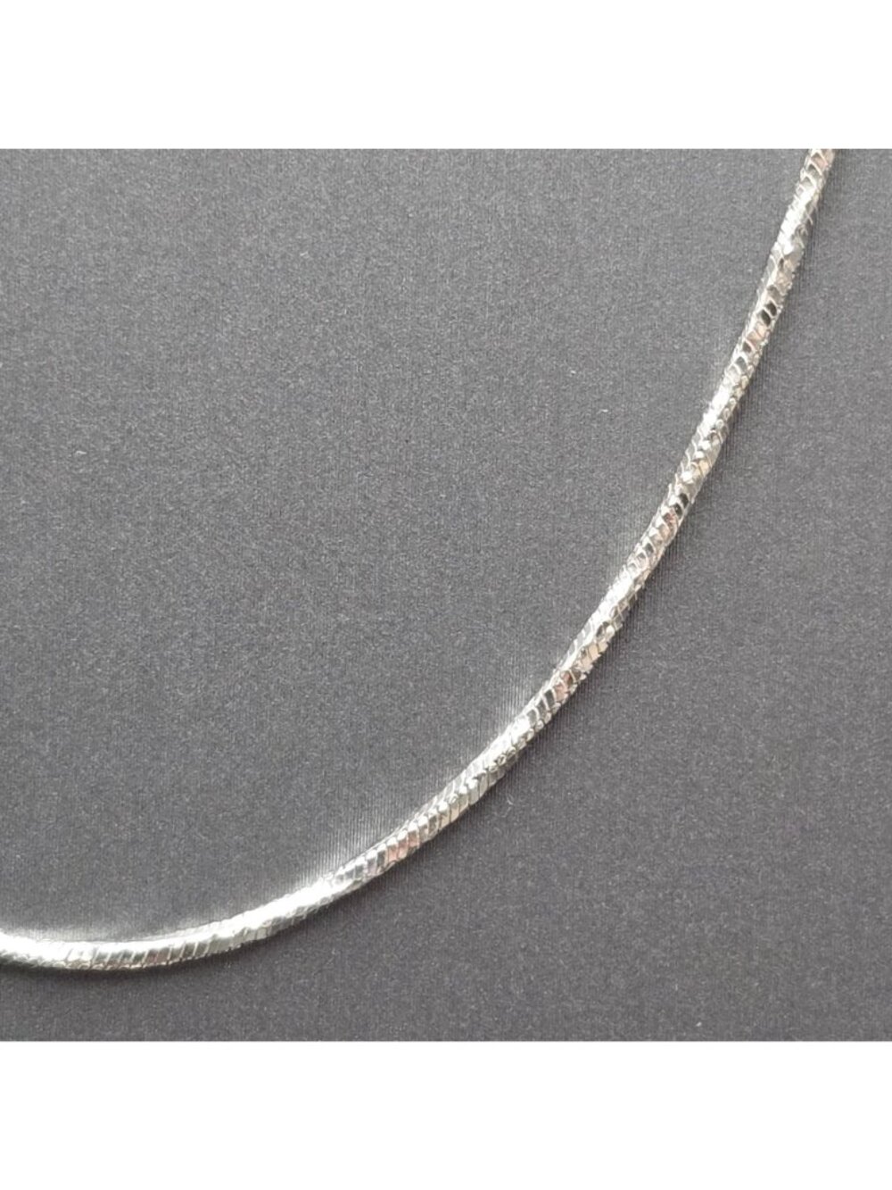 Vintage Sterling Silver Twisted Snake Chain Necklace 18" Italian Signed Karizia - Picture 3 of 10
